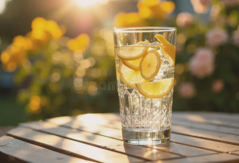 Refreshing lemon water showing importance of hydration for good health.
